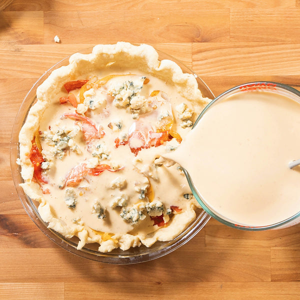 Apple Maple, Onion & Cheddar Quiche