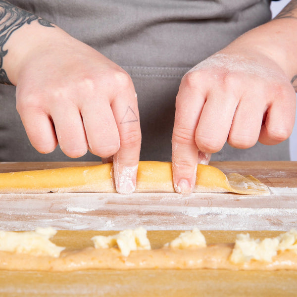 Agnolotti Pasta with Oma & Apricot, Orange & Honey