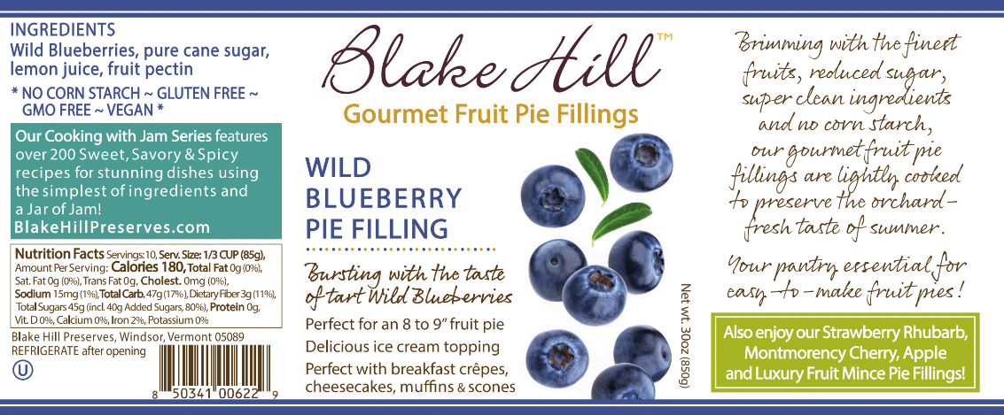 Wild Blueberry Pie Filling