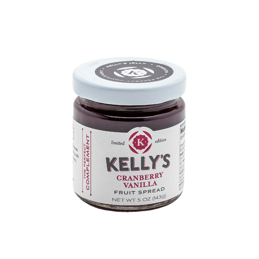 Kelly's Cranberry Vanilla Preserves Cutie 5 oz (143g)