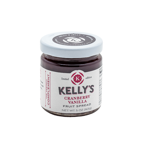 Kelly's Cranberry Vanilla Preserves Cutie 5 oz (143g)