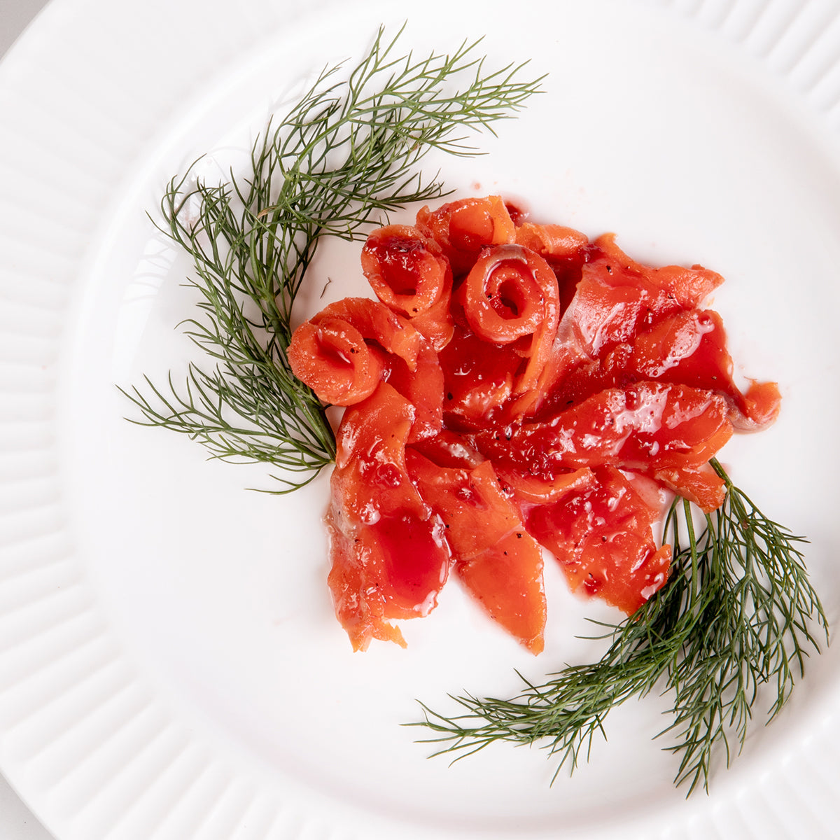 Gravlax with Wild Bergamot & Raspberry