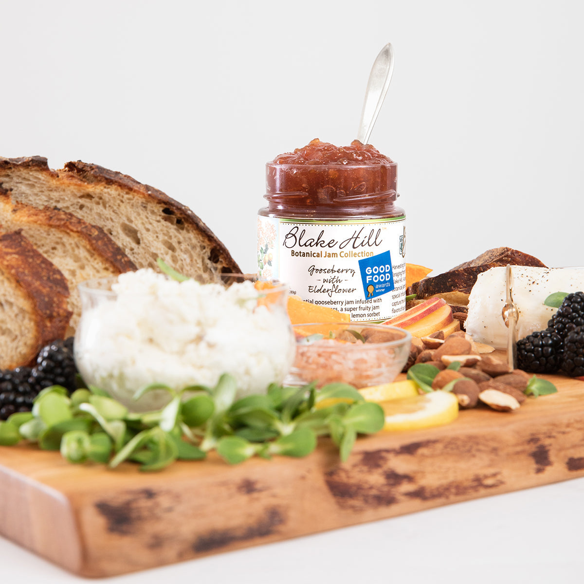 Sweet Pairing of Creamy Goat Cheese with Gooseberry & Elderflower Cheese Board
