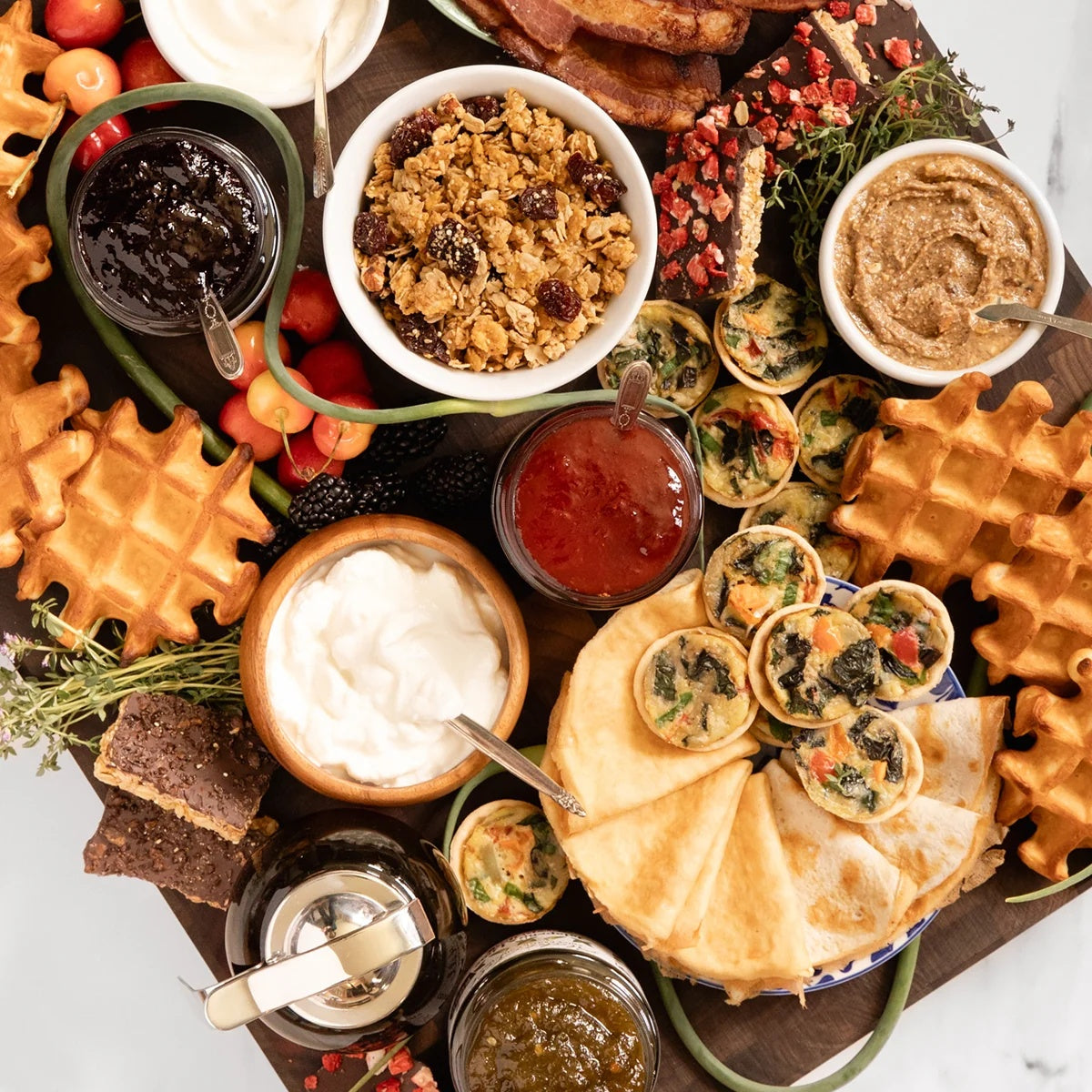 Sweet, Savory & Spicy Brunch Board