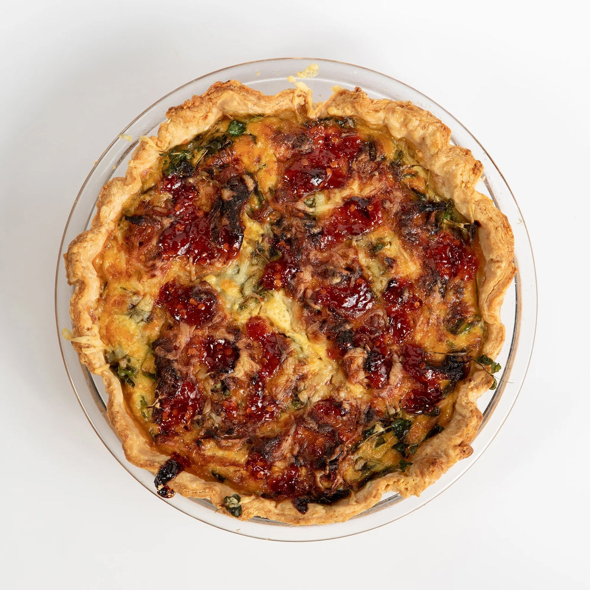 Spicy Fresno Chili & Pulled Pork Quiche