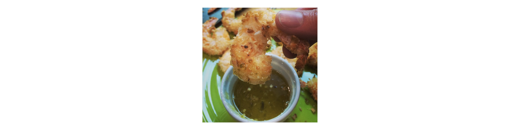 BAKED COCONUT SHRIMP WITH KELLY’S PINEAPPLE JALAPENO JELLY