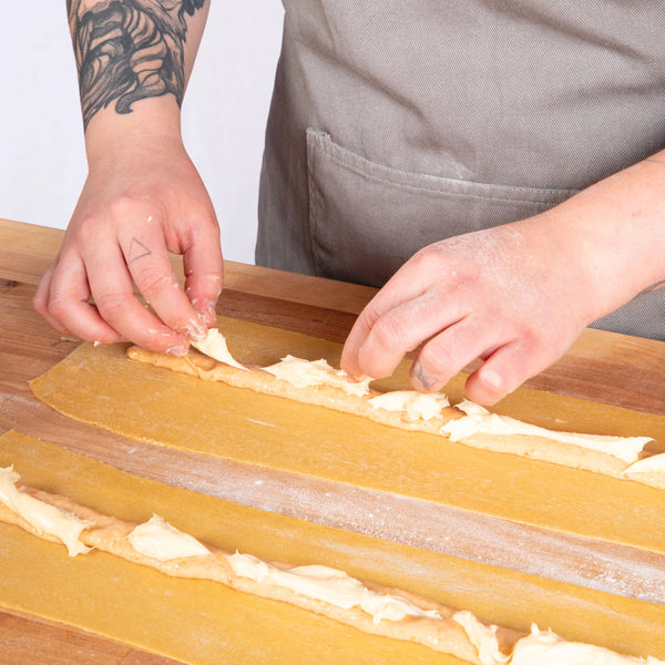 Agnolotti Pasta with Oma & Apricot, Orange & Honey